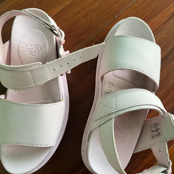 Dr Martens Chalk Pink Voss Mono Hydro Platform Sandals - Picture 7 of 8